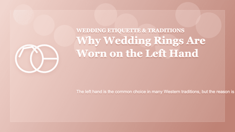 Why Wedding Rings Are Worn on the Left Hand